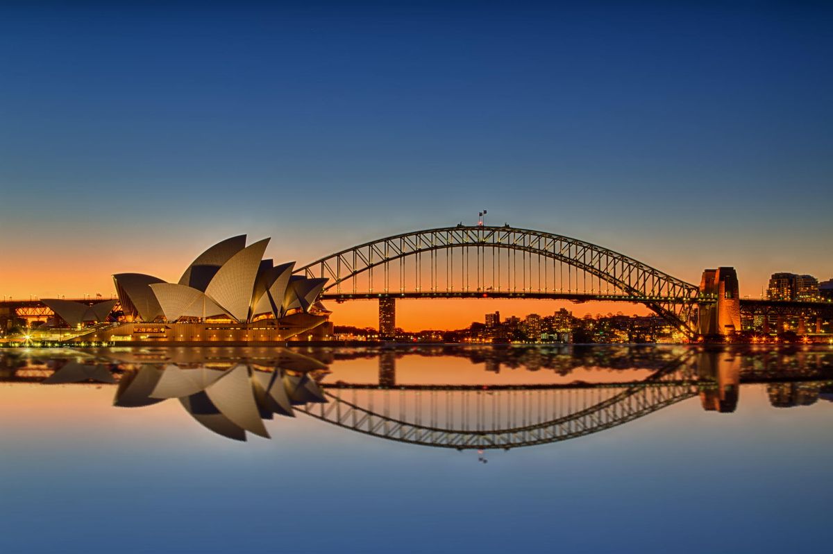 Sydney Opera House and Harbour Bridge representing study abroad programs in Australia